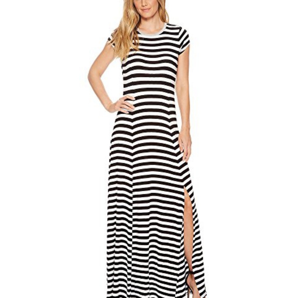 Michael kors striped maxi dress
